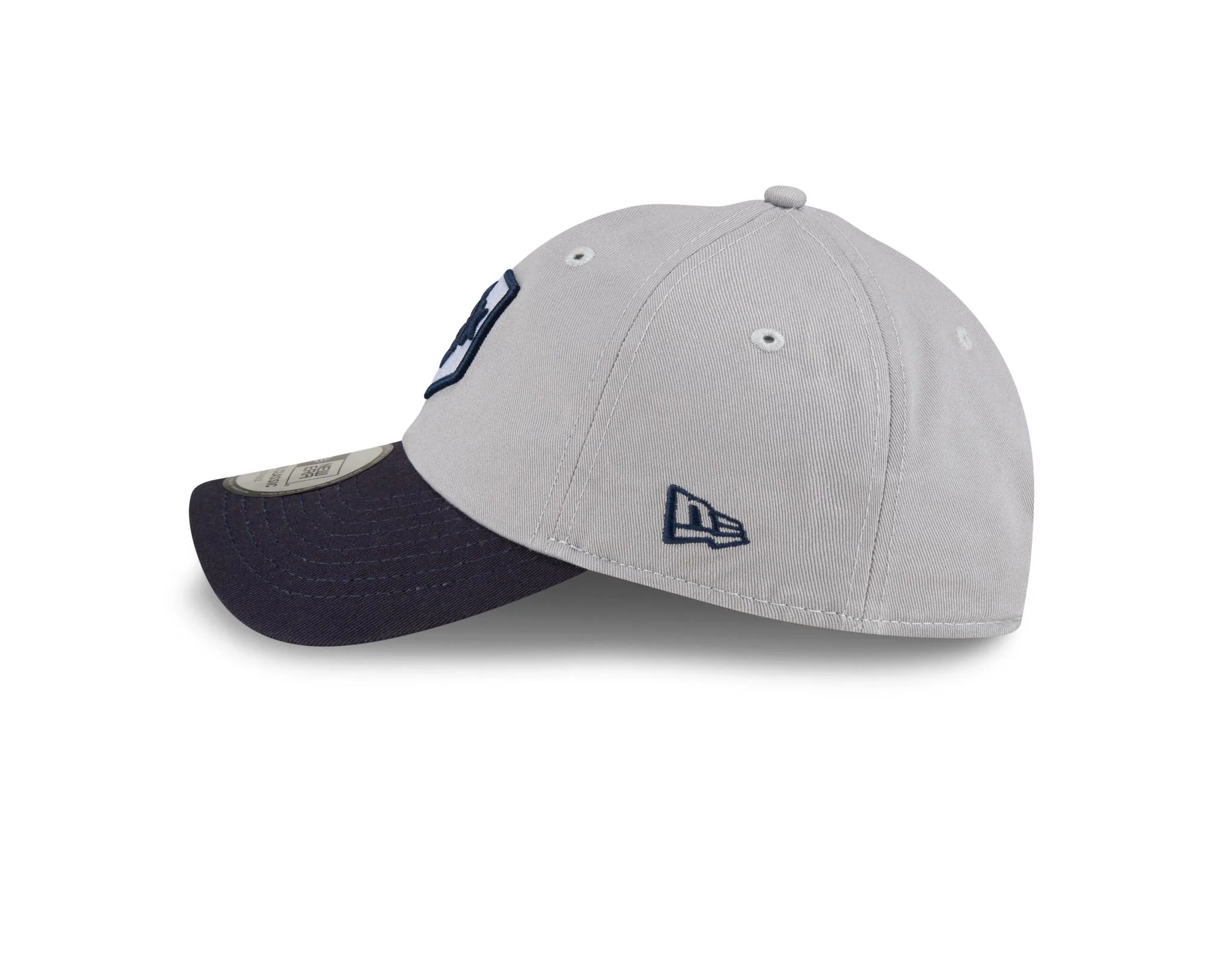 Nashville Sounds New Era Jr Grey & Navy Casual Classic Plate Logo Hat - Image 5